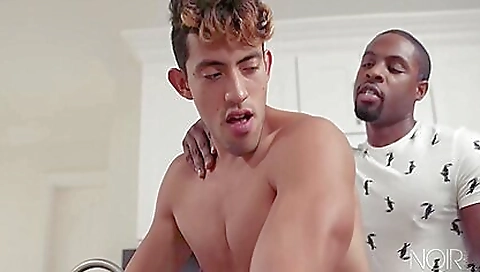 Buxom teen with a hot mouth and a nice mouth for a black cock