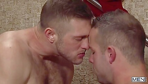 Two horny gentlemen fuck each other in the bedroom