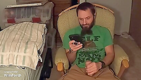 Boy in black stockings masturbates in his bedroom solo video