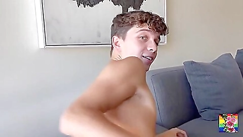 Brunette stepdaddy with natural curves and a shaved pussy