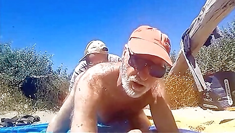 Girl in swimsuit with a big cock makes her partner come back