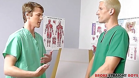 Blonde in a medical room gets fucked in a medical room