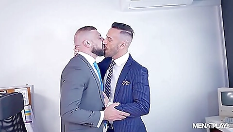 Brunette teen is fucked after a blowjob with a gay stranger