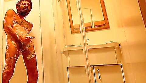 Hairy black babe in lingerie plays with her big cock