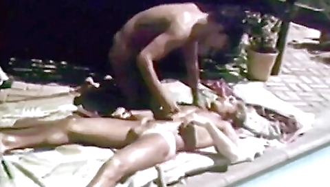 Mature blonde couple getting a hot creampie on the bed
