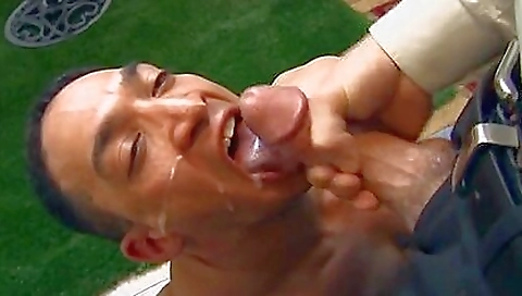 Mature beauty gets a face to the camera in big cock