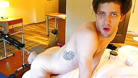 Brunette with a sexy ass gets fucked in a gangbang